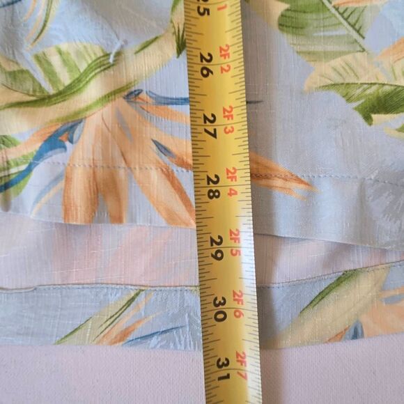 Tommy Bahama Mens Tropical Silk Short Sleeve Hawaiian Shirt Multicolor Large - Picture 8 of 12